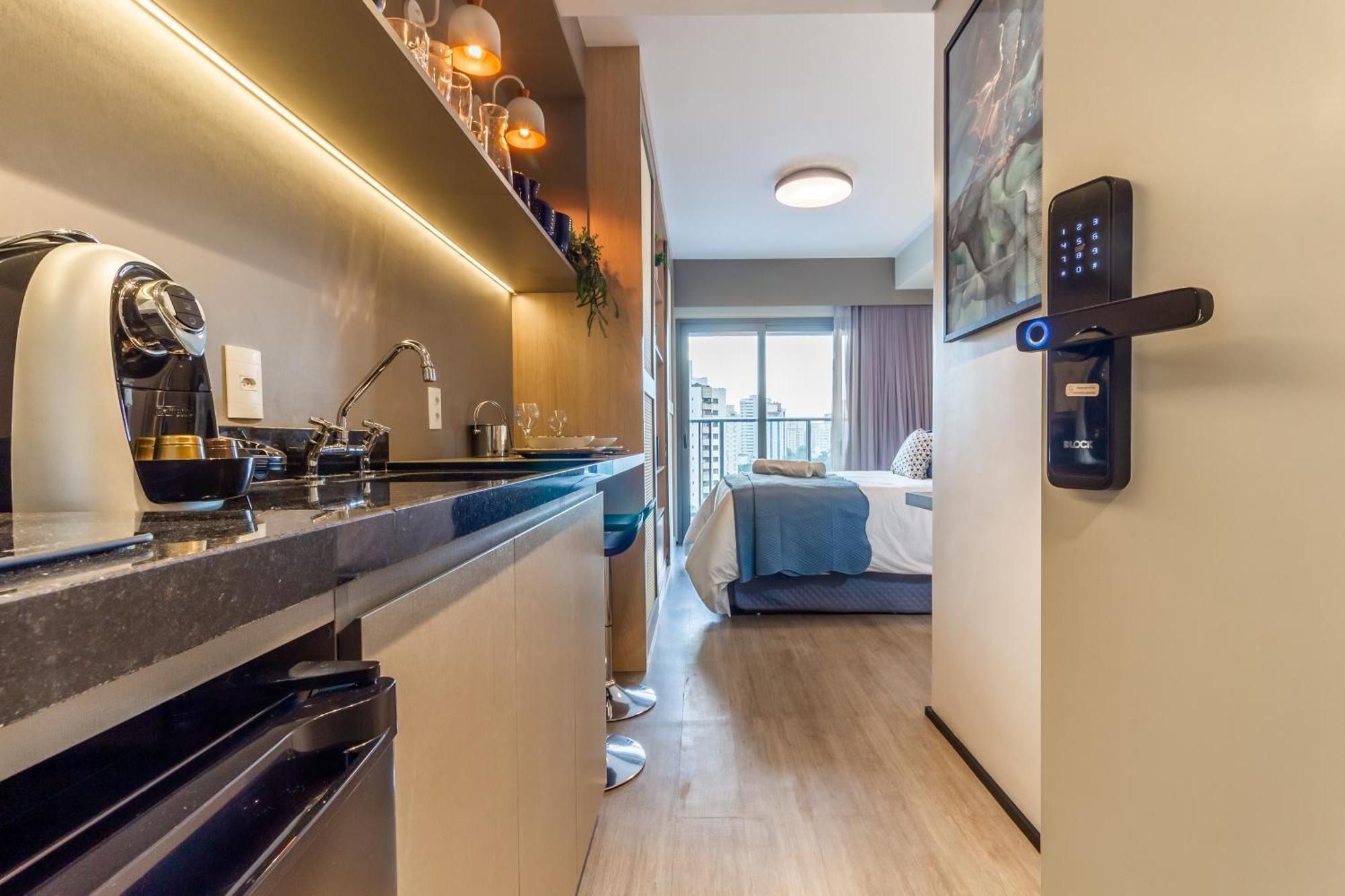 Studios No Melhor Ponto De Moema Garagem Lazer E Metro Perto Wifi Gratis San Paolo Esterno foto